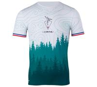 Le Colibri Frenchy - Le Forestier Vert Blanc - M - Tee-shirt de trail
