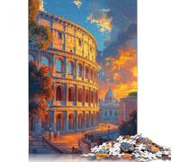 Le Colisée de Rome Puzzles 1000 pièces Puzzles Jouets pour Adultes Puzzle Unique Difficile et Défi Puzzle Jeu Jouets Cadeau 1000 pièces (75x50cm)