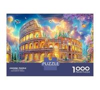 Le Colisée Magique de Rome au crépuscule Puzzle De 1000 Pièces Bâtiment Dreamy Landmark Jouet Éducatif pour Enfants De 12 Ans Et Plus Et Adultes 38x26cm/1000pcs