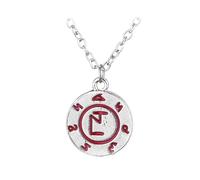 Le Collier des Instruments Mortels de la Cité des Os Rune de Pouvoir Angélique Chasseurs d’Ombres Symbole de couleur argent Pendentif Bijoux Cadeaux pour hommes