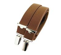 Le Colonel - Bretelles fines châtaigne - Made in Belgium