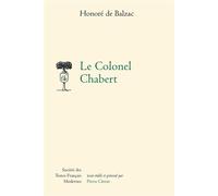 Le Colonel Chabert - Honoré de Balzac - Societe Des Textes Francais Modernes - broché - Roman
