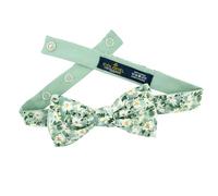 Le Colonel - Nœud papillon Liberty Marguerite vert anglais - Made in France