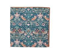 Le Colonel - Pochette de costume Liberty Strawberry Thief vert émeraude - Made in France