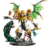 LEGO Ninjago Le Combat de l’Ultra Dragon - Jouet Ninja - Figurine à 4 Têtes, Serpent & 4 Minifigurines avec Katanas - Décoration de Chambre d'enfant - Cadeau pour Garçon dès 12 Ans ou Fan Ado 71872