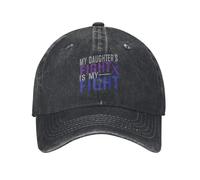 Le Combat de ma Fille est Mon Combat Polyarthrite rhumatoïde Demin Casquette Durable pour Toutes Les Saisons Casquette Femme Casquette Homme Été