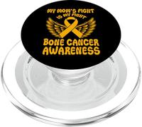 Le Combat de ma mère est Mon Combat de Sensibilisation au Cancer des os PopSockets PopGrip pour MagSafe