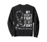 Le Combat de Maman est Mon Combat Soutenez la Sensibilisation au Cancer du mélanome Sweatshirt