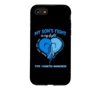 Le Combat de Mon Fils est Mon Combat Mois de Sensibilisation au diabète de Type 1 Coque pour iPhone SE (2020) / 7/8