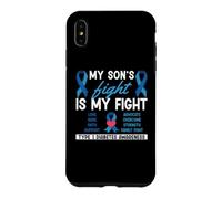 Le Combat de Mon Fils est Mon Combat Mois de Sensibilisation au diabète de Type 1 Coque pour iPhone XS Max