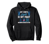 Le Combat de Mon Fils est Mon Combat Mois de Sensibilisation au diabète de Type 1 Sweat à Capuche