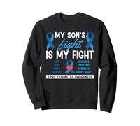 Le Combat de Mon Fils est Mon Combat Mois de Sensibilisation au diabète de Type 1 Sweatshirt