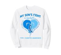 Le Combat de Mon Fils est Mon Combat Mois de Sensibilisation au diabète de Type 1 Sweatshirt