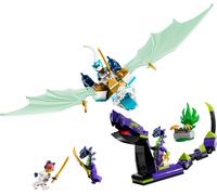 Le combat du dragon de glace de Zane