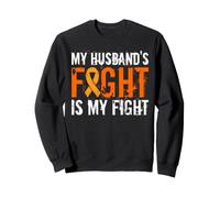 Le Combat du Mari est ma Lutte Contre Le Mois de la leucémie Contre Le Cancer Sweatshirt