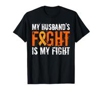 Le Combat du Mari est ma Lutte Contre Le Mois de la leucémie Contre Le Cancer T-Shirt