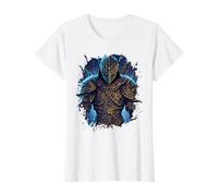 Le Combattant de l'ombre des ténèbres T-Shirt Graphique avec Valeur, Femme, Blanc, XL