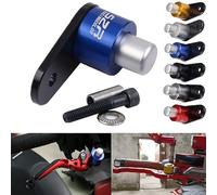 Le commutateur de Frein de stationnement de Moto Universel verrouille Semi automatiquement Le Bouton Anti Chute du Levier de Frein(Bleu)