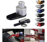 Le commutateur de frein de stationnement de moto universel verrouille semi automatiquement le bouton anti chute du levier de frein(Argent)