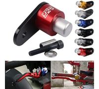 Le commutateur de Frein de stationnement de Moto Universel verrouille Semi automatiquement Le Bouton Anti Chute du Levier de Frein(Rouge)
