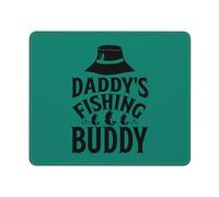 Le Compagnon De Pêche De Papa Tapis De Souris Bords Cousus Mouse Pad Petit Mousepad pour Travail Bureau Jeu 25X30Cm