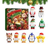 Le Compte À Rebours Jusqu'à Noël 9 Pièces Figurines De Bureau Décoratives À