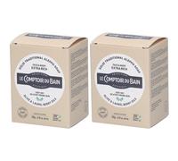 Le Comptoir du Bain Savon solide Recette Traditionnelle d'alep 2x190 g