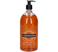Le Comptoir du Bain Savon traditionnel de Marseille Mandarine Sauge Liquide 1000 ml