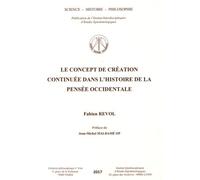 Le Concept De Création Continuée Dans L'histoire De La Pensée Occidentale