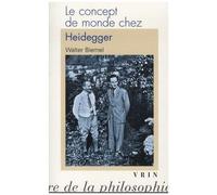 Le Concept De Monde Chez Heidegger