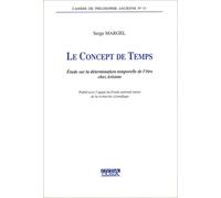 Le concept de temps.: Etude sur la détermination temporelle de l'être chez Aristote