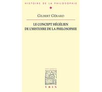 Le concept hégélien de l'histoire de la philosophie