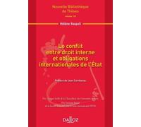 Le Conflit Entre Droit Interne Et Obligations Internationales De L'etat - Point De Vue Du Droit International