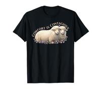 Le Confort est contagieux, Style Floral en Forme de Mouton T-Shirt