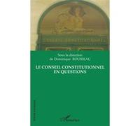 Le conseil constitutionnel en questions Dominique Rousseau (Auteur)