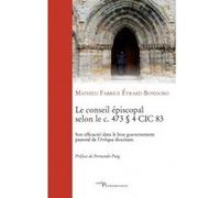 Le conseil épiscopal selon le canon 473 alinéa 4 cic 83 BONDOBO MATHIEU (Auteur)