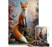 Le Conte d'un Renard Fantastique Puzzle de 1000 pièces pour Adolescents Jeu de logique et de réflexion Amusant et apaisant Bords Lisses Cadeau d'anniversaire 38x52cm