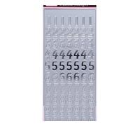 Le Contour De L'argent Métallique Autocollants - Les Grands Nombres - Police 3, Docrafts, Scrapbooking Papier