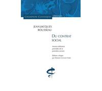 Le Contrat social - Jean-Jacques Rousseau - Honore Champion Eds - broché - Essai