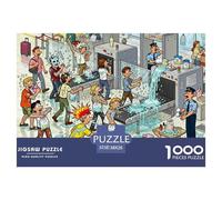 Le contrôle de sécurité de l'aéroport Puzzle en Bois Imperméable DIY Puzzles De 1000 Pièces pour Adultes Amusant Jeux Éducatifs