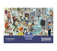 Le contrôle de sécurité de l'aéroport Puzzle en Bois Imperméable DIY Puzzles De 1000 Pièces pour Adultes Cadeaux Impossible De Décoration pour La Maison