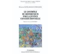Controle du referendum par la justice constitutionnelle (le)