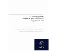 Le Contrôleur Général Des Lieux De Privation De Liberté - Rapport D'activité 2019