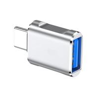 Le convertisseur USB OTG en métal vers type C connecte-Argent