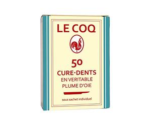 Le coq cure dents plume boite de 50