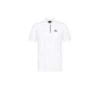 Le Coq Sportif 2610329 TRI SP Polo SS N°1 - Haut Homme Manches Courtes 55% Polyester 45% Coton - Taille S - Couleur Blanc (New Optical White) - Tissu Respirant Mixte (Lot de 1)