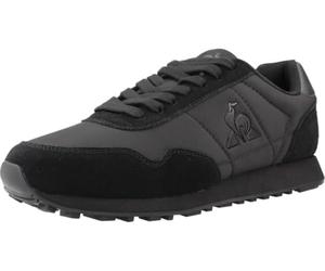 Le Coq Sportif - Astra_2 - Baskets Homme Tige Nylon Suède Logo Soudé Doublure Polyester Semelle Intérieure Mémoire de Forme EVA Caoutchouc Souple - Taille 42 - Triple Noir