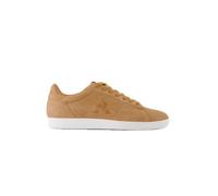 Le Coq Sportif – Baskets Courtset Homme – Tige cuir/textile, semelle caoutchouc – Marron Taille 46