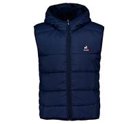 Le Coq Sportif - ESS Doudoune SL N°1 M Essentiels - Doudoune sans Manches Déperlante Homme 100% Polyester - Col Montant - Bas Élastiqués - Mi-Saison - Bleu - Taille M
