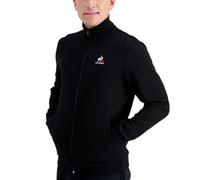 Le Coq Sportif - ESS FZ Sweat N°4 Homme - Sweatshirt Zippé Double Face Coton Polyester - Coupe Regular Classique - Sport Loisir Confort Quotidien - Taille M - Noir